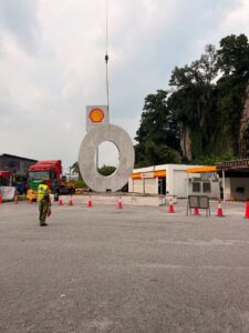 Iconic “Ipoh” signage along Kuala Kangsar Road being restored